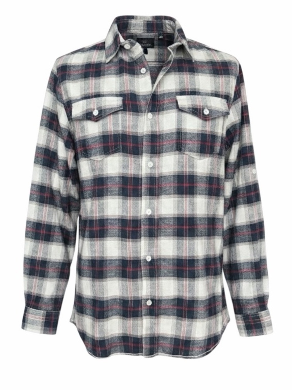 Burnside Long-sleeve Plaid Flannel Shirt